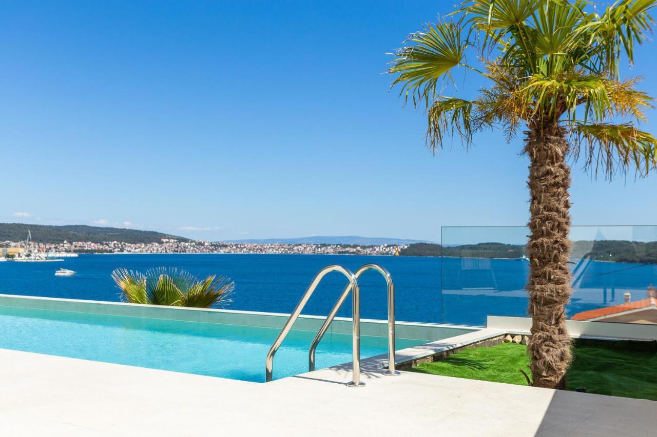 Villa Adria View With Heated Pool I Trogir Bagian luar foto