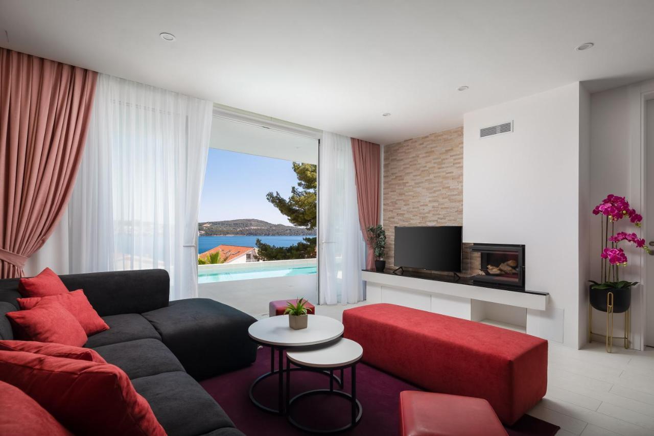 Villa Adria View With Heated Pool I Trogir Bagian luar foto