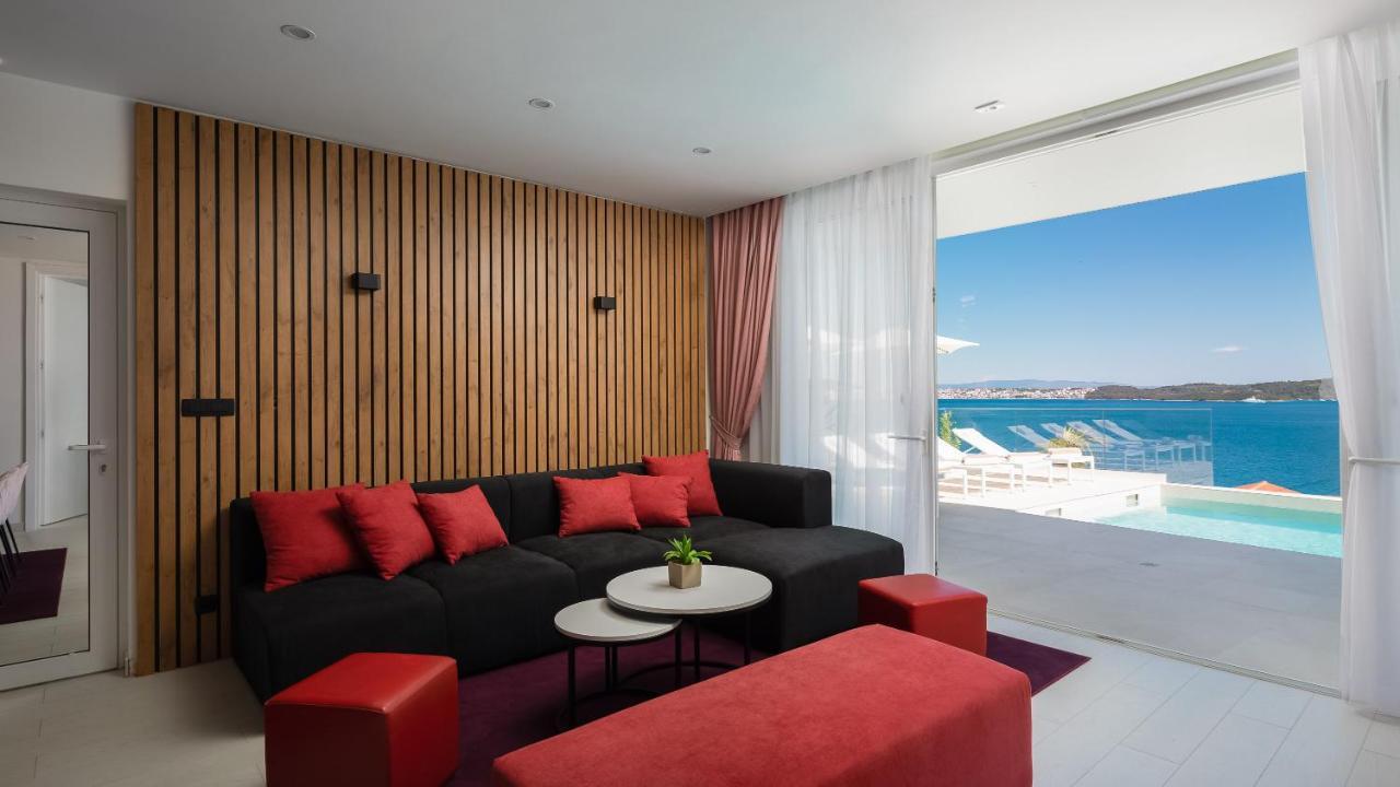 Villa Adria View With Heated Pool I Trogir Bagian luar foto