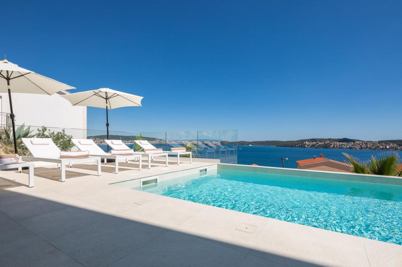 Villa Adria View With Heated Pool I Trogir Bagian luar foto