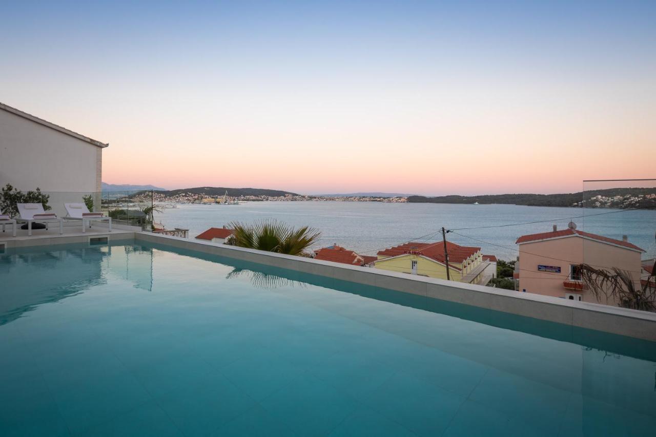 Villa Adria View With Heated Pool I Trogir Bagian luar foto