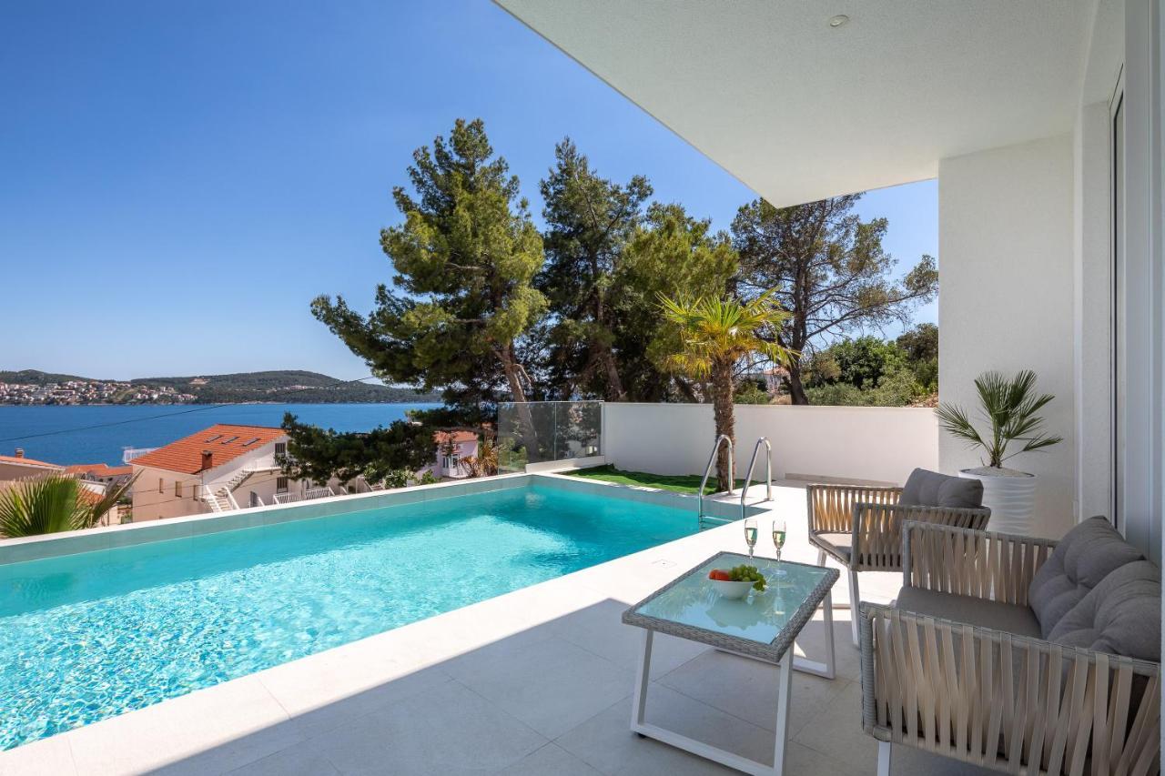 Villa Adria View With Heated Pool I Trogir Bagian luar foto